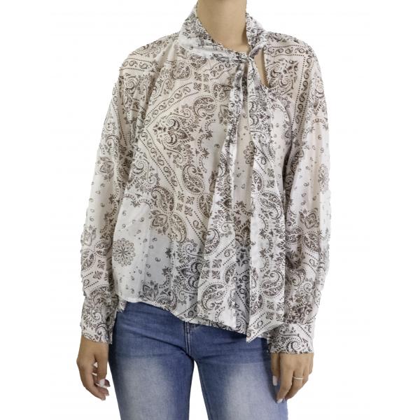 Camicia con fiocco "Lola" 